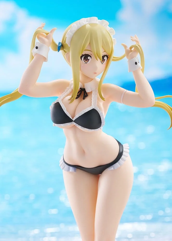Fairy Tail 100 Years Quest Beach Queens Pop Up Parade PVC Statue Lucy Heartfilia: Virgo Form Swimsuit Ver. L Size 23 cm